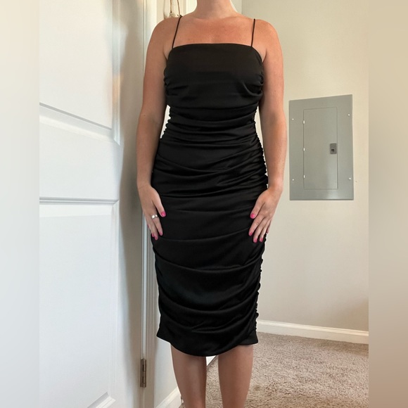 Bill Levkoff Black Cocktail Dress - Size 10 - Picture 1 of 4